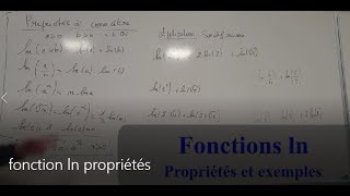 fonction ln propriétés [upl. by Assirolc]