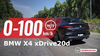 2019 BMW X4 xDrive20d 0100kmh amp engine sound [upl. by Neleb788]