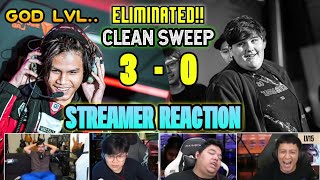 STREAMER Reaction on SRG SWEEPING Team SPIRIT MOBILE LEGENDS [upl. by Sanbo]