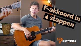 F akkoord voor gitaar in 4 stappen  gitaarles voor beginners [upl. by Gnav]