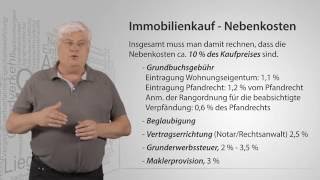 Immobilienkaufmann Welche Nebenkosten fallen beim Immobilienkauf an [upl. by Tterrab]