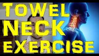 IMPROVE Cervical Lordosis amp Neck Posture Curves With This Towel Exercise [upl. by Gerda801]