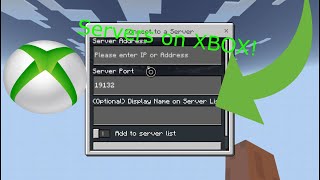 How to join SERVERS on BEDROCK TUTORIAL Xbox one [upl. by Klingel858]