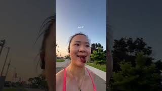 lets run a half marathon 🏃🏻‍♀️🧂🍉marathon marathontraining longrun running halfmarathon [upl. by Tay364]