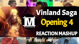 Vinland Saga Opening 4  Reaction Mashup [upl. by Arotak]