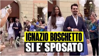 IGNAZIO BOSCHETTO DE IL VOLO SI È SPOSATO LE FOTO E I VIDEO DELLE NOZZE CON MICHELLE BERTOLINI [upl. by Durrej]