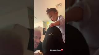 🚨VEJA Neymar posta novo vídeo com a filha Mavie e encanta a web [upl. by Jolanta409]