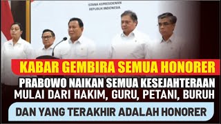 🔴KABAR GEMBIRA PRABOWO PASTIKAN SEMUA HONORER MENJADI ASN PPPK  GURUHAKIMBURUH TERAKHIR HONORER [upl. by Intisar]