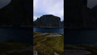 Å I Lofoten norwegen norway cliff ocean cinematography cinematicvibes travelvlog travel fun [upl. by Nayllij]