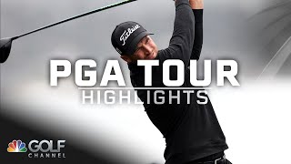 PGA Tour Highlights ATampT Pebble Beach ProAm Round 3  Golf Channel [upl. by Janyte]