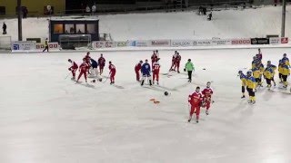 Final RUSSWE Boys 15 Bandy World Championships 3012016 [upl. by Notsehc632]