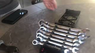 How to open a Husky combination wrench set [upl. by Icyac]