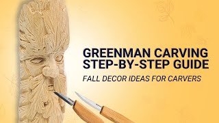 Whittling for Beginners Green Man Carving Fall Decor 2023 [upl. by Ahsonek]