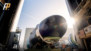 US Navys VirginiaClass Submarine Massachusetts Launched [upl. by Aisac761]