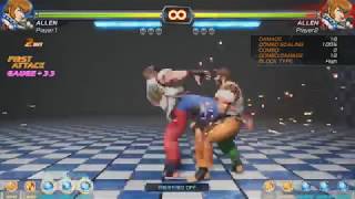 FIGHTING EX LAYER BETA DEMO  COMBO TUTORIAL AVAILABLE AT PLAYSTATON NETWORK [upl. by Oecam]