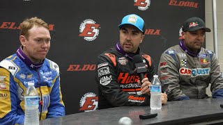 Podium Finishers Press Conference 2024 High Limit Racing Jokers Jackpot At Eldora Speedway [upl. by Brocklin]