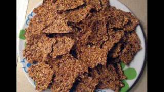 Raw Food Recipe Flax Crackers [upl. by Ailad]