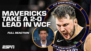 FULL REACTION Mavericks take Game 2 over Timberwolves 👀 Luka has BEEN doing this  Green  SC [upl. by Aveline]