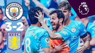 HIGHLIGHTS  Man City 32 Aston Villa  CHAMPIONS AGAIN  Gundogan two goals amp Rodri [upl. by Wendin915]