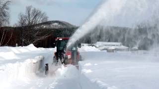 Kubota Grand L 6060 with Front Snow Blower [upl. by Ainesej916]