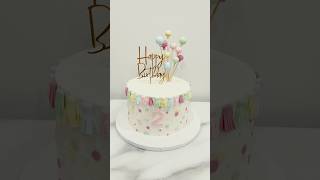 Confetti Birthday Cake 🎂 shorts cakedecorating birthdaycake cakebirthday birthdaycelebration [upl. by Drain]