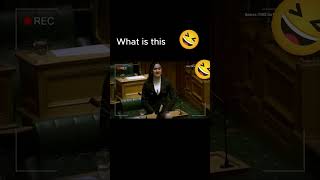 New Zealand MP HanaRawhiti MaipiClarke performed haka in parliament [upl. by Orutra]