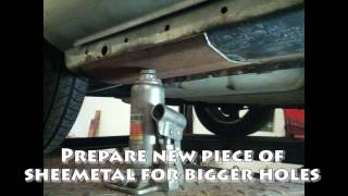 Treating the rust on a 2004 Ford Taurus [upl. by Violet]