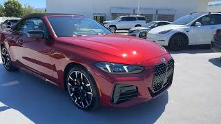 The refreshed 2025 430i Convertible in Vegas Red  4K [upl. by Yssis]