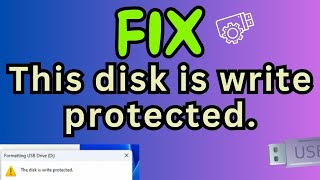 How to Format a USB Flash Drive using Command Prompt in Windows quotThe disk is write protectedquot Fix [upl. by Orelu]