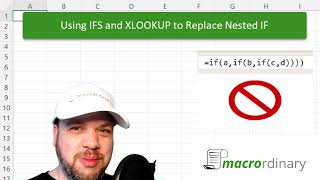 Stop Using Nested IF Use IFS and XLOOKUP Instead [upl. by Kenrick]