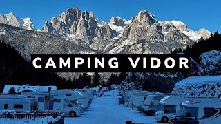 Camping Vidor Pozza di Fassa Italia Dolomiti 🇮🇹 ⛷ Ferie zimowe kamperem dzień 1  dojazd 7 [upl. by Aivatra]