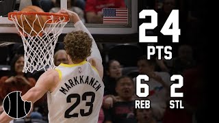 Lauri Markkanen Highlights  Cavaliers vs Jazz  19th Dec 2022 [upl. by Nnyleuqaj]