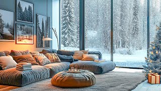 Cozy Holiday Christmas Living Room Ambience🎄The perfect combination for a relaxing atmosphere [upl. by Anirbak]