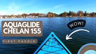 Aquaglide Chelan 155 Review amp First Paddle  Tandem Inflatable Kayak 🛶 [upl. by Branham]