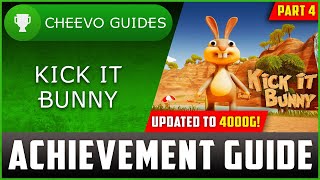 Kick It Bunny Xbox  UPDATED TO 4000g  Achievement Guide PART 4 1000g IN 15 MINS [upl. by Grete]