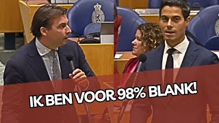 Jetten maakt Baudet uit voor immigrant maar Baudet bijt terug Ik ben voor 98 BLANK [upl. by Eniawed672]