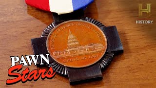 Pawn Stars Do America Big Bucks for Rare Civil War Medal S2 [upl. by Libna507]