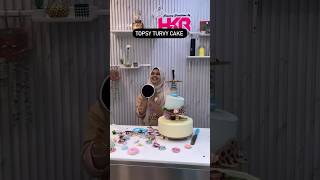 Anti gravity cake  topsy turvy cake  candy theme fondant cake [upl. by Gerome]