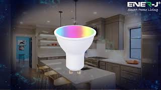 Smart WiFi GU10 LED Spotlight Colour Changing amp Dimmable via APP remote Control SKU SHA5286 [upl. by Chuu]