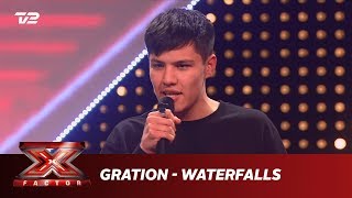 Gration synger ’Waterfalls’  TLC 5 Chair Challenge  X Factor 2019  TV 2 [upl. by Marutani]