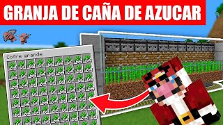 Tutorial Granja barata de cañas de azúcar Minecraft 1206 [upl. by Nerrat903]