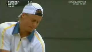 2005 Wimbledon SemiFinal Federer vs Hewitt [upl. by Pussej]