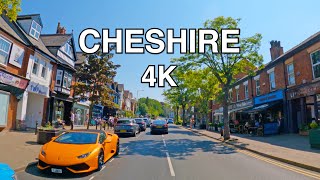 Holmes Chapel to Alderley Edge  Cheshire  Drive  4K [upl. by Taran]