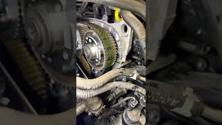 How To Tell If A Timing Belt Is Messed Up mechanic automobile automotive [upl. by Ycnaf]