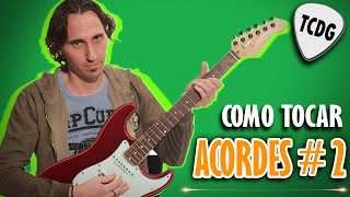 Aprende como tocar acordes faciles en guitarra eléctrica  Tutorial para principiantes 2 TCDG [upl. by Acisse]