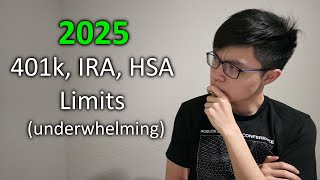 The 2025 IRS Retirement Account Contribution Updates Werent Great [upl. by Hedelman]