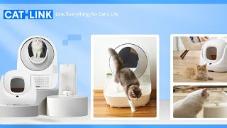 CATLINK Automatic SelfCleaning Cat Litter Box for Multiple Cats with APP Odor Control Health [upl. by Noe]