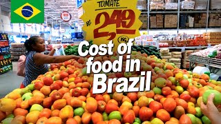 COST OF FOOD IN BRAZIL AMERICANS amp EUROPEANS WILL BE SHOCKED [upl. by Eelasor]