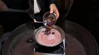 TABLESIDE FLAMING CHERRIES JUBILEE in Las Vegas at The Golden Steer dessert lasvegas [upl. by Litt399]