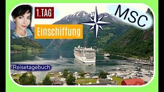 MSC KREUZFAHRT NORWEGISCHE FJORDE  TAG 1  DOKU  Schiff  Urlaub [upl. by Zebada717]